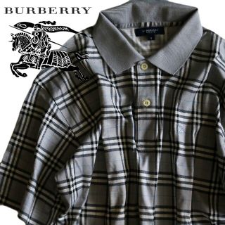 バーバリー(BURBERRY)の【BURBERRY】美品 ポロシャツ M-L相当☆(ポロシャツ)