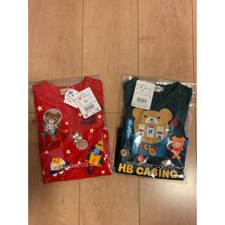 ミキハウス(mikihouse)の新品⭐︎８０ミキハウス⭐︎長袖Tシャツ２点セット⭐︎ロンTホットビスケッツ福袋(Ｔシャツ)