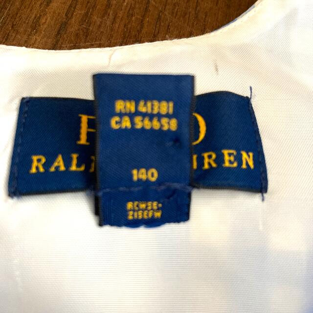 POLO RALPH LAUREN(ポロラルフローレン)のポロラルフローレン　140 ワンピース　水色　チェック キッズ/ベビー/マタニティのキッズ服女の子用(90cm~)(ワンピース)の商品写真