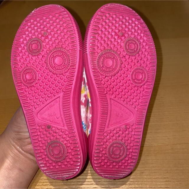 上履き　ミニー　ピンク　16センチ　ディズニー キッズ/ベビー/マタニティのキッズ靴/シューズ(15cm~)(スクールシューズ/上履き)の商品写真