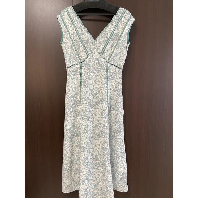 heplipto フローラルワンピ Lace Floral Dress sage - library