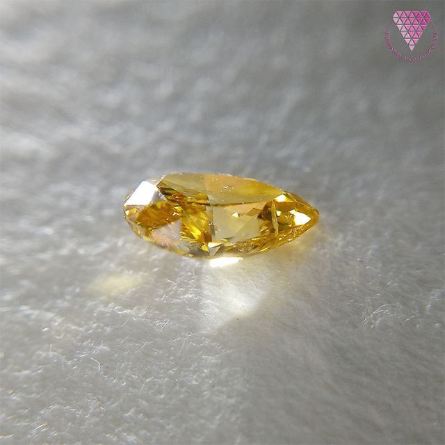 0.337 ct F.Int.Orange Yellow 天然 ダイヤモンド レディースのアクセサリー(リング(指輪))の商品写真