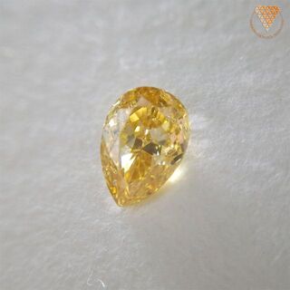 0.337 ct F.Int.Orange Yellow 天然 ダイヤモンド(リング(指輪))