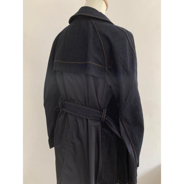 MONCLER - Moncler PISTACHE レア!デニムトレンチコートの通販 MONCLER - Moncler PISTACHE レア!デニムトレンチコートの通販