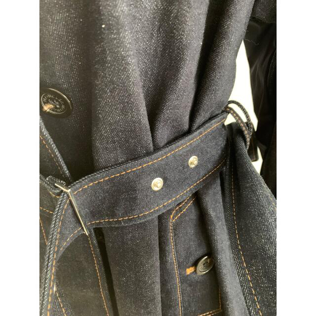 MONCLER - Moncler PISTACHE レア!デニムトレンチコートの通販 MONCLER - Moncler PISTACHE レア!デニムトレンチコートの通販