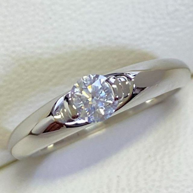 Pt900　高品質ダイヤモンドリング　D0.31ct　サイズ11号　5.0ｇ レディースのアクセサリー(リング(指輪))の商品写真
