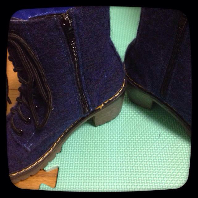 ブルー 8ホールブーツ レディースの靴/シューズ(ブーツ)の商品写真