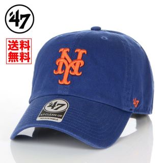 フォーティセブン(47 Brand)の【新品】47BRAND キャップ NY メッツ 帽子 青 レディース メンズ(キャップ)