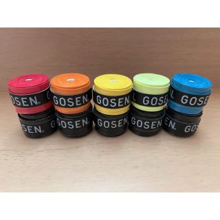 ゴーセン(GOSEN)のGOSEN グリップテープ 10個★迅速発送  アソート黒✳︎色変更可 ゴーセン(その他)