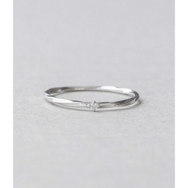 ete(エテ)のete K10WG レイヤード ダイヤモンド リング  9号 レディースのアクセサリー(リング(指輪))の商品写真