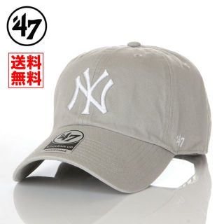 フォーティセブン(47 Brand)の【新品】47BRAND キャップ NY ヤンキース 帽子 グレー(キャップ)