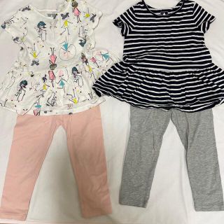 ギャップキッズ(GAP Kids)の女の子　チュニック・レギンス　2セット(Tシャツ/カットソー)