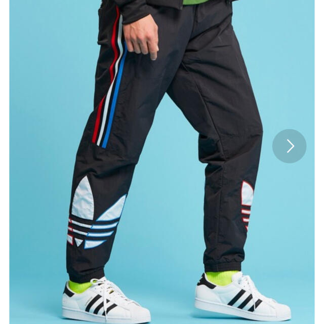 adidas トリコロール　トラックパンツ　Sサイズ