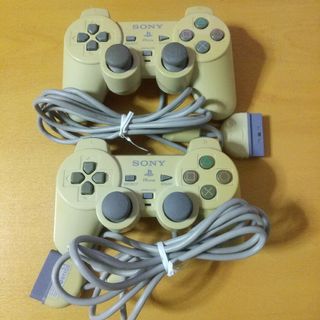 ソニー(SONY)の動作確認済★PS1PS2用SONY純正DUALSHOCK対応コントローラー2個②(その他)