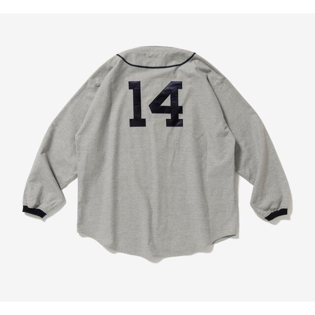 DESCENDANT - DESCENDANT 22SS BLEEK BASEBALL SHIRT Lの通販 by DESCENDANT - DESCENDANT 22SS BLEEK BASEBALL SHIRT Lの通販 by