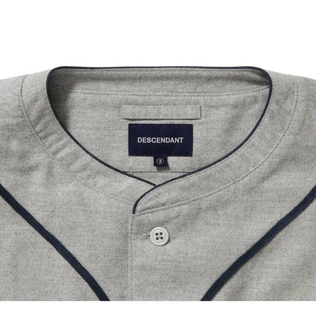 DESCENDANT - DESCENDANT 22SS BLEEK BASEBALL SHIRT Lの通販 by DESCENDANT - DESCENDANT 22SS BLEEK BASEBALL SHIRT Lの通販 by