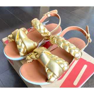 フィットフロップ(fitflop)のfitflop フィットフロップ BRAID SANDAL LEATHER 新品(サンダル)