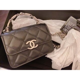 シャネル(CHANEL)のCHANEL ハンドル　チェーンクラッチ　新品未使用　レシート有(ショルダーバッグ)