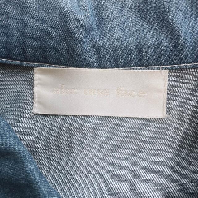 abc une face(アーベーセーアンフェイス)の【abc une face】デニムジャケット　デニムシャツ　サイズM レディースのジャケット/アウター(Gジャン/デニムジャケット)の商品写真
