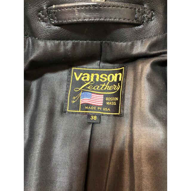 名作Vanson バンソン ワンスター38 ライダースジャケット USA製 古着