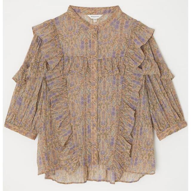 moussy(マウジー)のmoussy SHEER FLOWER RUFFLE BLOUSE レディースのトップス(シャツ/ブラウス(長袖/七分))の商品写真