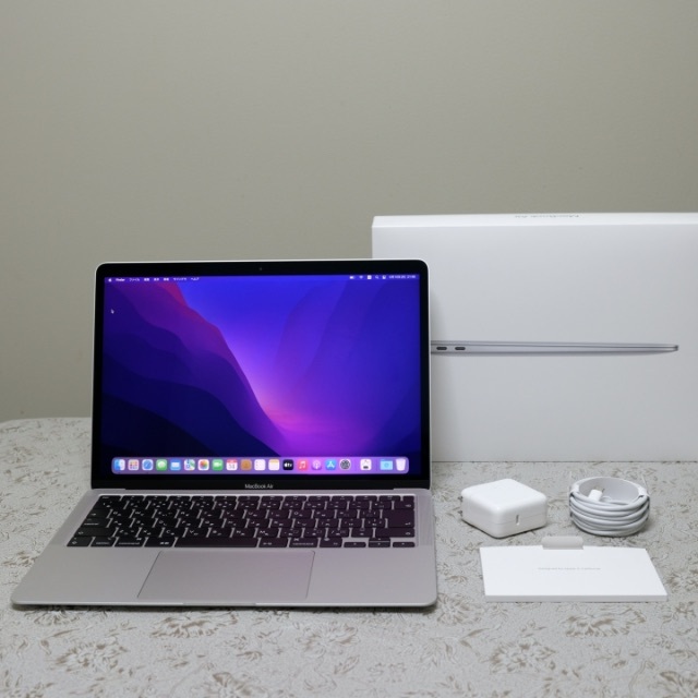 新品 】 Apple ☆美品・保証残有☆MacBook シルバー 512GB 16GB M1 Air ノートPC