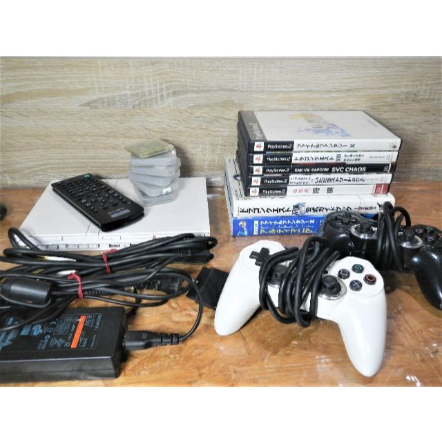 新品 】 PlayStation プレステ2本体+振動連射コントローラー+リモコン+人気ソフト5本+攻略本 - 家庭用ゲーム機本体 新品 】 PlayStation プレステ2本体+振動連射コントローラー+リモコン+人気ソフト5本+攻略本 - 家庭用ゲーム機本体