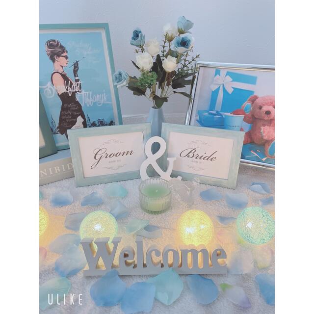 ウェルカムスペース 結婚式 ウェディング ティファニーブルー ウェルカムボード