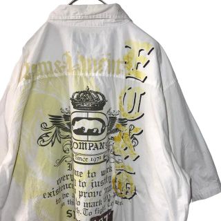 エコーアンリミテッド(ECKO UNLTD)の【希少デザイン】エコーアンリミテッド eco unltd 半袖シャツ XL 白(シャツ)