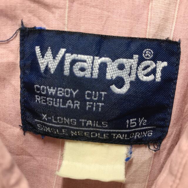 Wrangler(ラングラー)の【希少デザイン】ラングラー Wrangler 半袖シャツ ストライプ xL 古着 メンズのトップス(シャツ)の商品写真