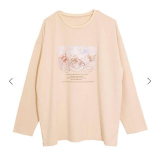 エイミーイストワール(eimy istoire)の新品未使用♡eimy istoire♡angel artロングスリーブTシャツ(Tシャツ/カットソー(七分/長袖))