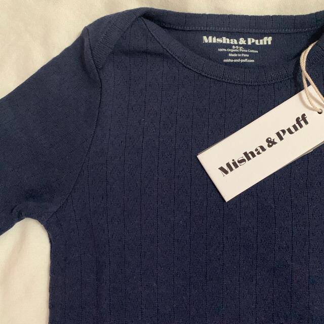 Misha & Puff(ミーシャアンドパフ)のMaritime Blue Hearts Pointelle Tee 8-9y キッズ/ベビー/マタニティのキッズ/ベビー/マタニティ その他(その他)の商品写真