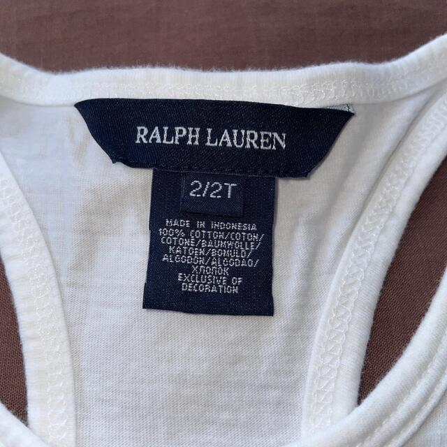 POLO RALPH LAUREN(ポロラルフローレン)のポロラルフローレン POLO RALPH LAUREN ボーダー タンクトップ キッズ/ベビー/マタニティのキッズ服女の子用(90cm~)(Tシャツ/カットソー)の商品写真