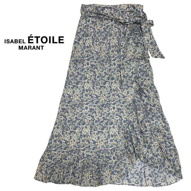 Isabel Marant(イザベルマラン)の美品　イザベルマラン　リネンロング巻きスカート　マキシスカート レディースのスカート(ロングスカート)の商品写真