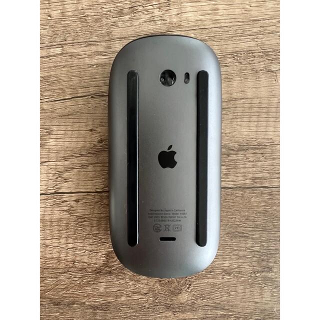 Mac (Apple)(マック)のMagic Mouse 2 スペースグレイ　ジャンク　マジックマウス スマホ/家電/カメラのPC/タブレット(PC周辺機器)の商品写真