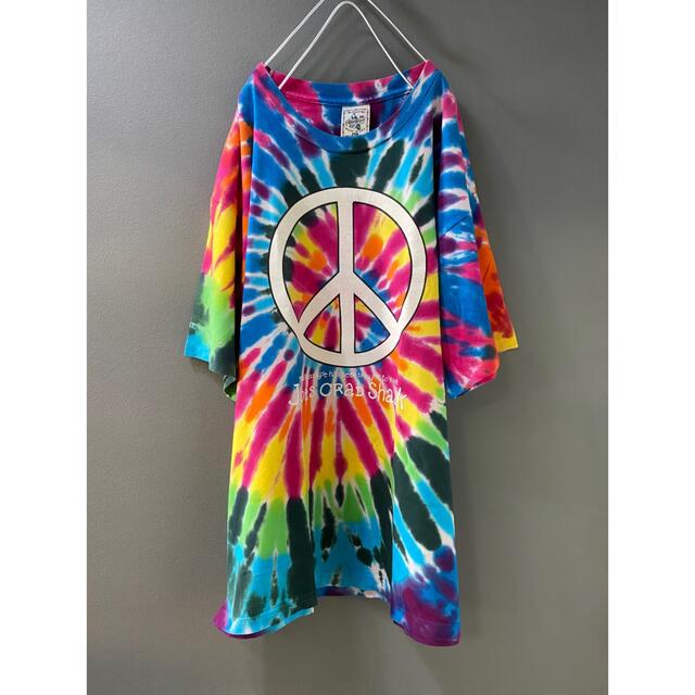 ビンテージ 80s 90s XL USA PEACE タイダイ TシャツLLYIVINTAGE