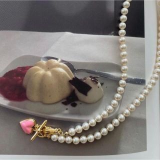 Vintage Hollywood pink perl necklace(ネックレス)