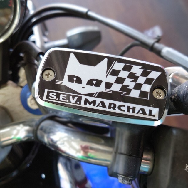 ■純正マスターシリンダーCNCアルミキャップ【ホンダ汎用】MARACHAL黒 自動車/バイクのバイク(その他)の商品写真