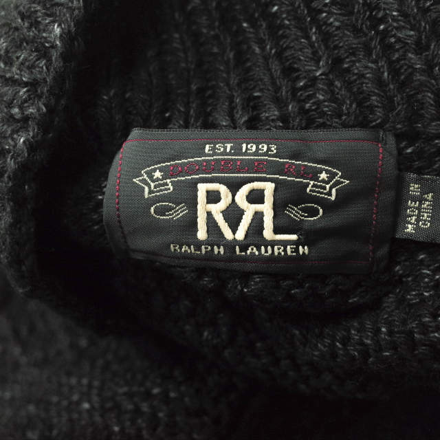 RRL MOC CABLE HAND KNIT モックケーブルハンドニット S 2