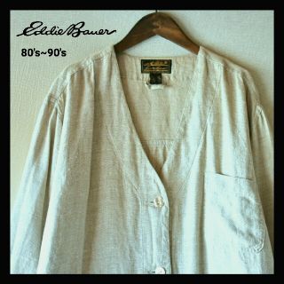 エディーバウアー(Eddie Bauer)のkit様専用★古着★80~90's Eddie Bauer リネンカーディガン(カーディガン)