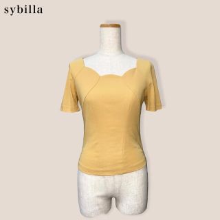 シビラ(Sybilla)のsale【sybilla】ブラウス　トップス　イエロー　シビラ(カットソー(半袖/袖なし))