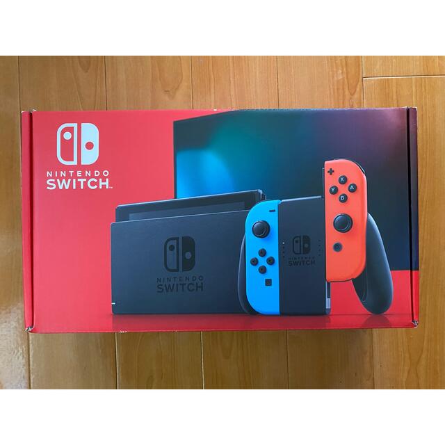 美品】Nintendo Switch 本体バッテリー強化版 ネオンレッドブルー ...