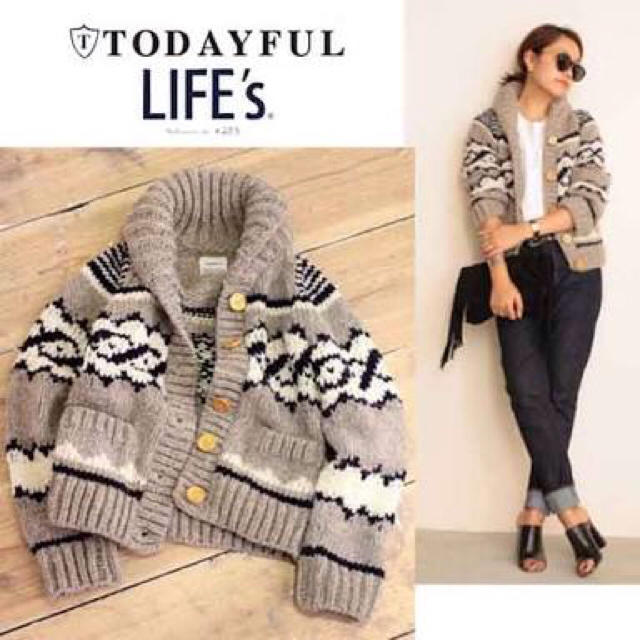 todayful　カウチンニット　トゥデイフル Cowichan knit