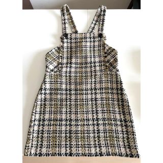 ザラ(ZARA)のZARA   ツィードワンピース(ミニワンピース)