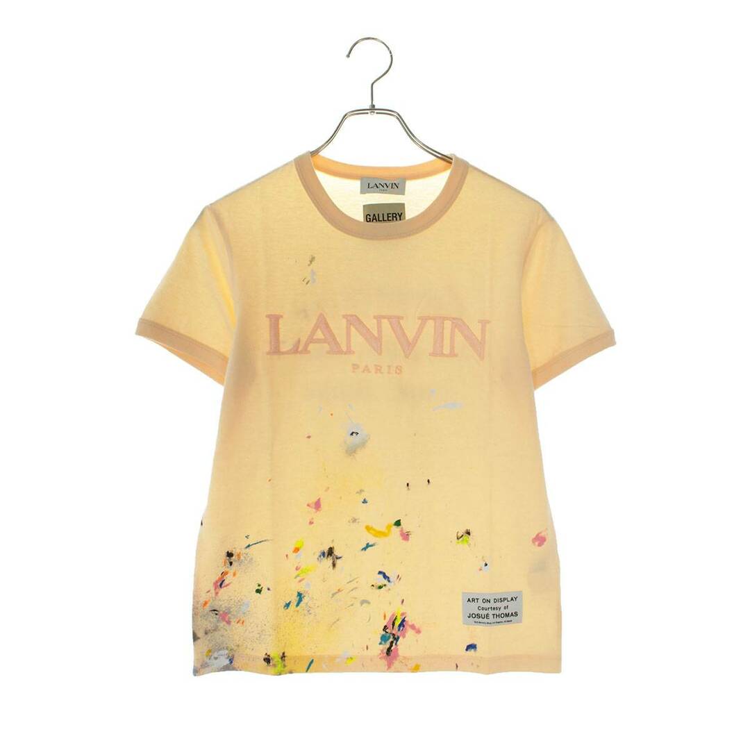 LANVIN(ランバン)のランバン ×ギャラリーデプト/GALLERY DEPT 22SS RUTSG007J007P22 ペンキ加工ロゴTシャツ  メンズ L メンズのトップス(Tシャツ/カットソー(半袖/袖なし))の商品写真