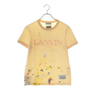 ランバン(LANVIN)のランバン ×ギャラリーデプト/GALLERY DEPT 22SS RUTSG007J007P22 ペンキ加工ロゴTシャツ メンズ L(Tシャツ/カットソー(半袖/袖なし))