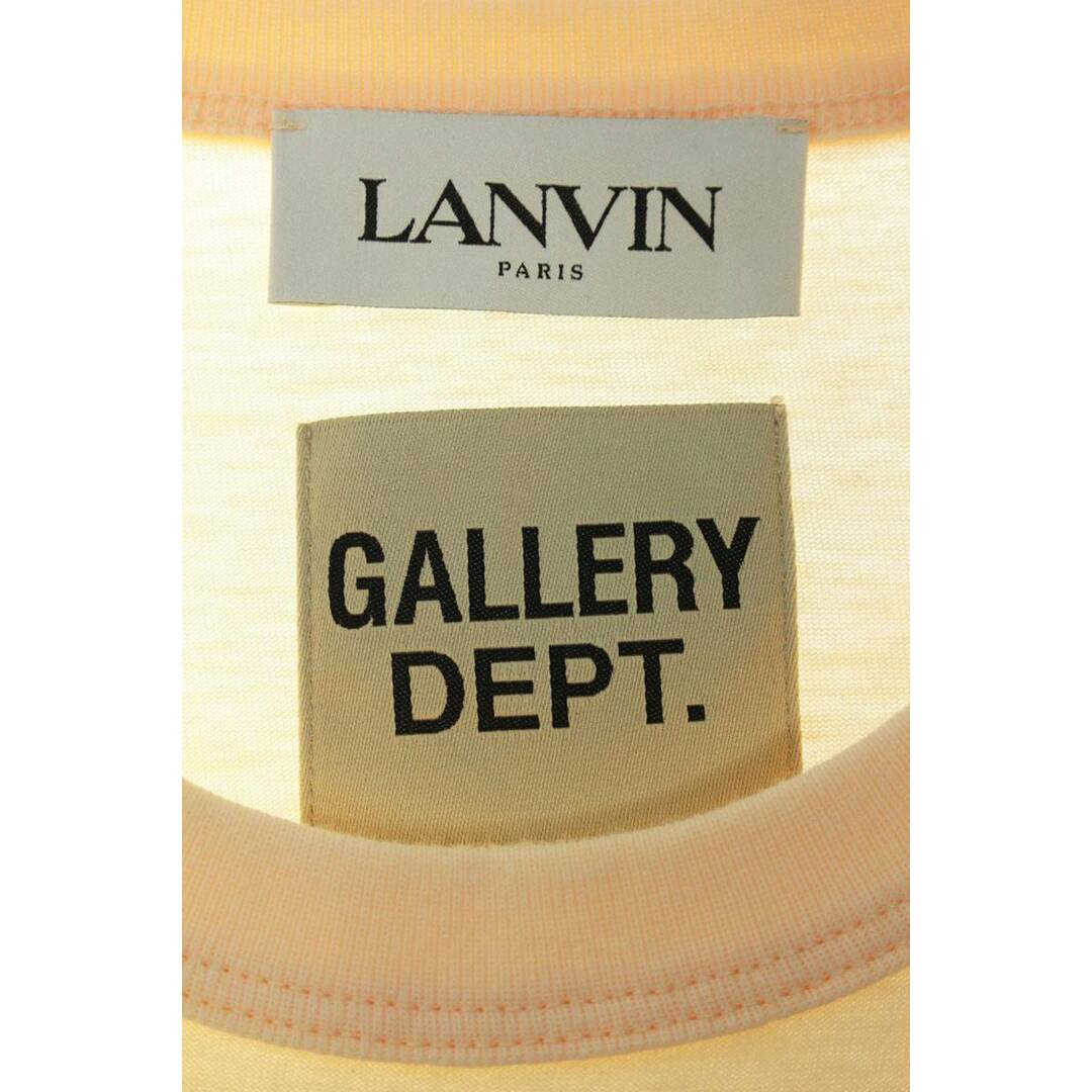 LANVIN(ランバン)のランバン ×ギャラリーデプト/GALLERY DEPT 22SS RUTSG007J007P22 ペンキ加工ロゴTシャツ  メンズ L メンズのトップス(Tシャツ/カットソー(半袖/袖なし))の商品写真