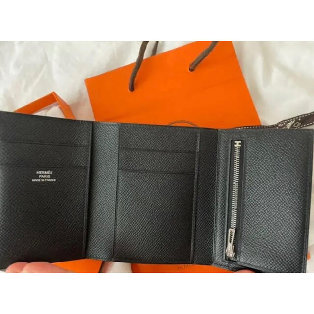 Hermes(エルメス)の【新品】ベアンコンビネ　ブラック×シルバー金具 レディースのファッション小物(財布)の商品写真