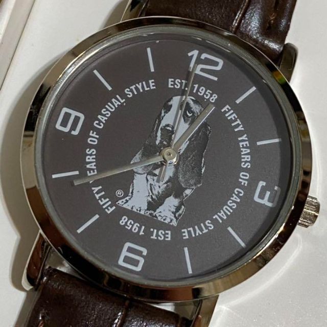 hush puppies 50周年 非売品 腕時計 レディース ブラウン レディースのファッション小物(腕時計)の商品写真