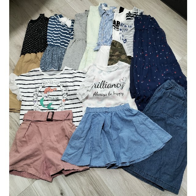 140 まとめ売り　13点 キッズ/ベビー/マタニティのキッズ服女の子用(90cm~)(ワンピース)の商品写真